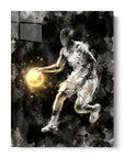 Glowing Watercolor Basketballer