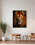 Beautiful Lion Black Portrait