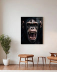 Chimpanzee Black Portrait