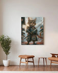 Cute Samurai Cat