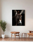 Donkey Black Portrait