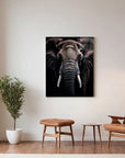 Elephant Black Portrait