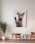 Fox Catching Butterfly