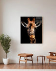 Giraffe Black Portrait