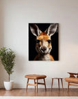 Kangaroo Black Portrait