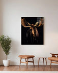 Moose Black Portrait