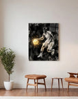 Glowing Watercolor Basketballer