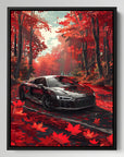 Black Audi Red Autumn