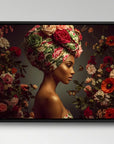 Black Woman Flowers Roses