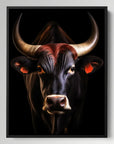 Bull Black Portrait