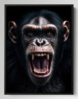 Chimpanzee Black Portrait