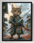 Cute Samurai Cat