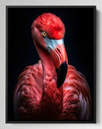 Flamingo Black Portrait