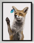 Fox Catching Butterfly
