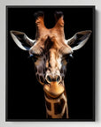 Giraffe Black Portrait