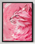 Pink Cat Painting