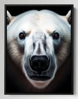 Polar Bear Black Portrait
