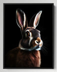 Rabbit Black Portrait