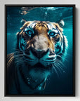Tiger Underwater Portrait