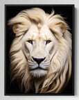 White Lion Black Portrait