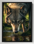 Wolf Drinking Water