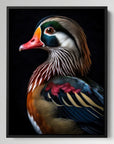 Wood Duck Black Portrait