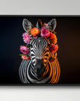 Zebra Flowers Wreath