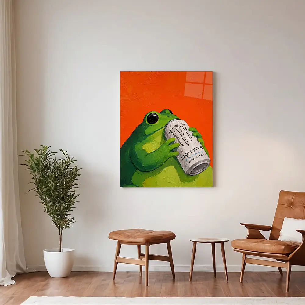 Frog Drinking Monster