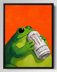 Frog Drinking Monster