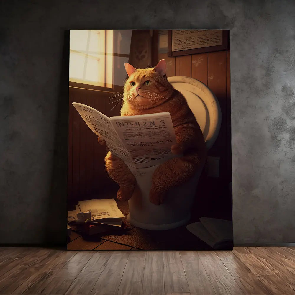 Toilet Cat Newspaper