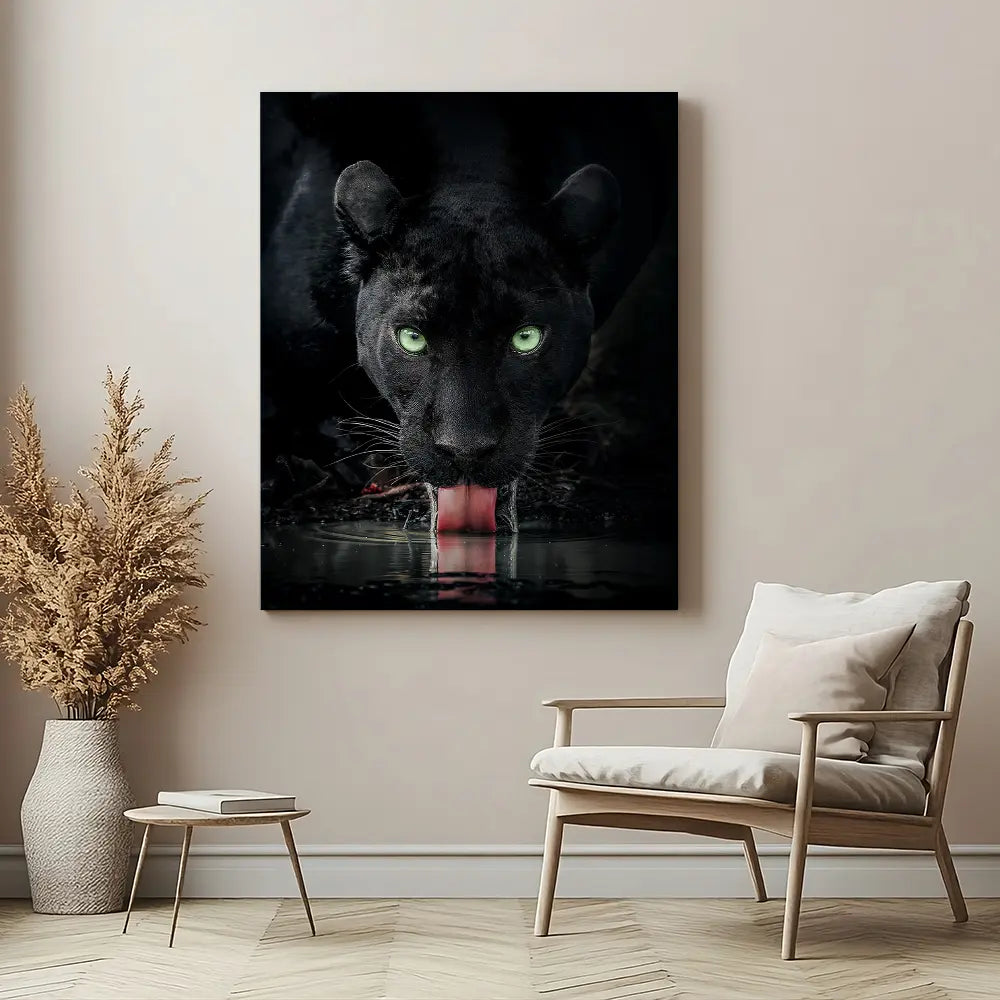 Black Panther Drinking