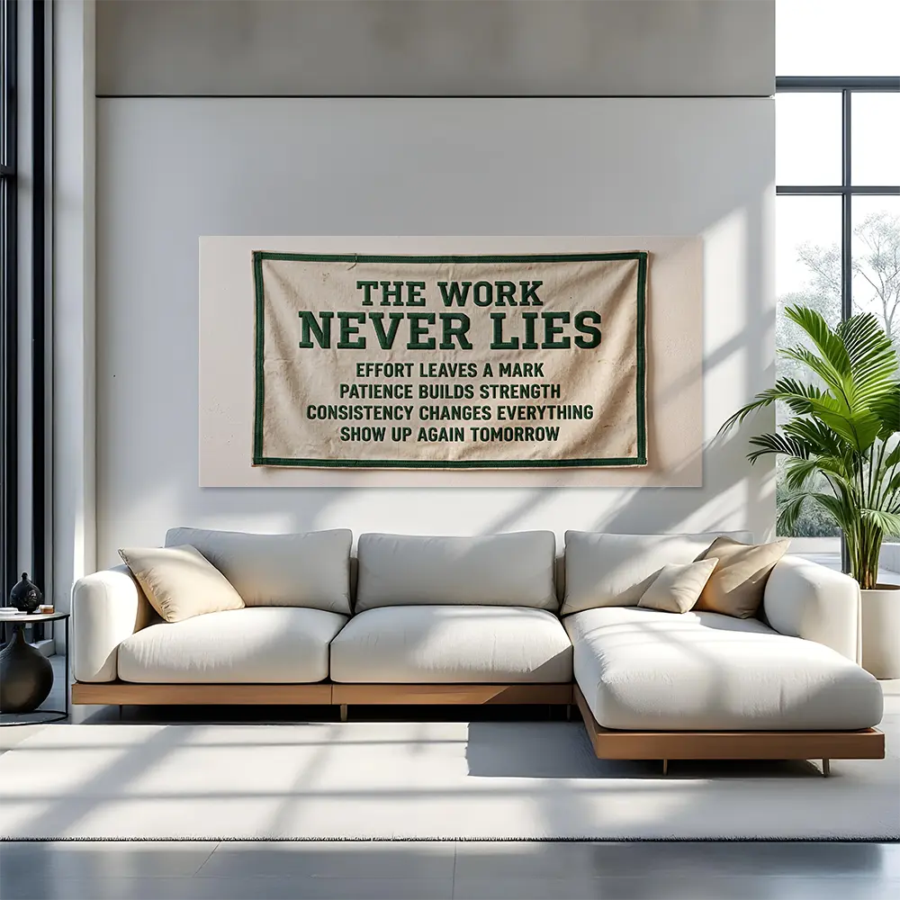 The Work Never Lies