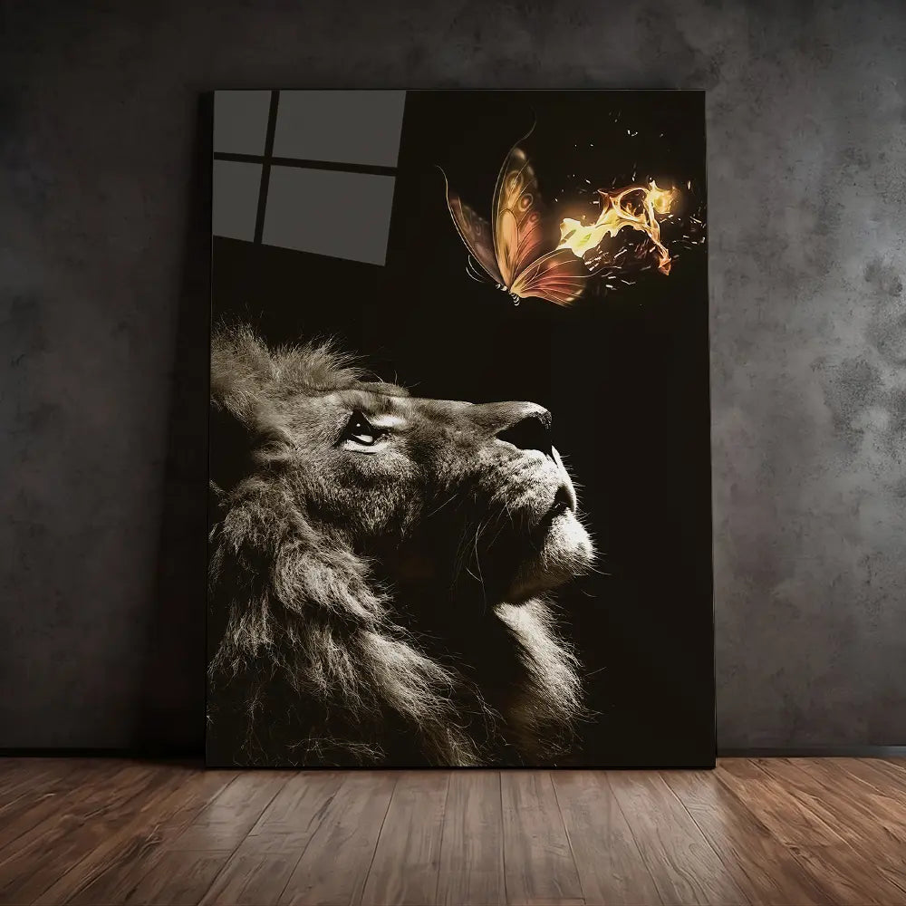 Lion Burning Butterfly