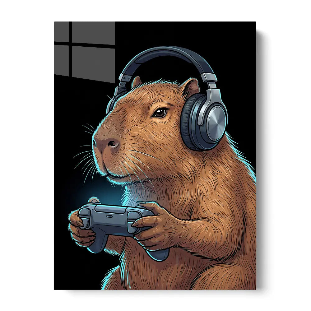 Capybara Playing Videogames