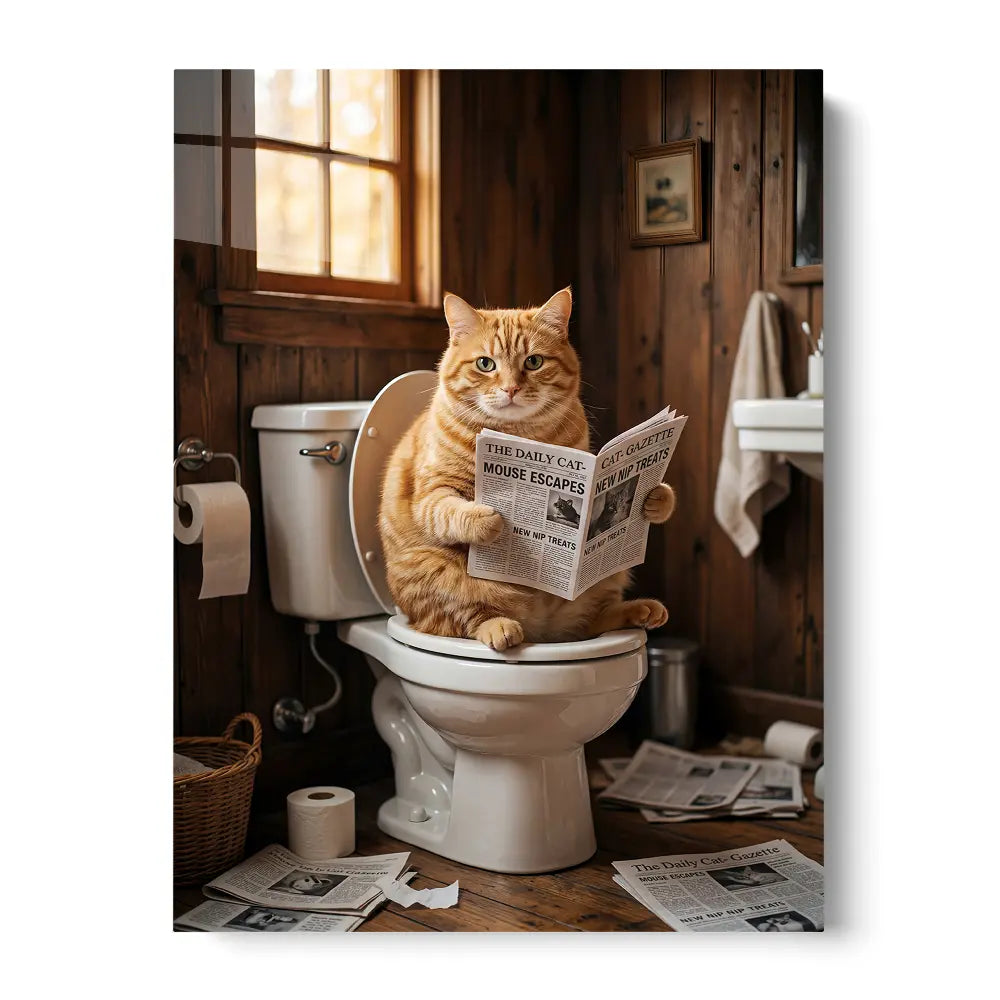 Cat On Toilet Hilarious