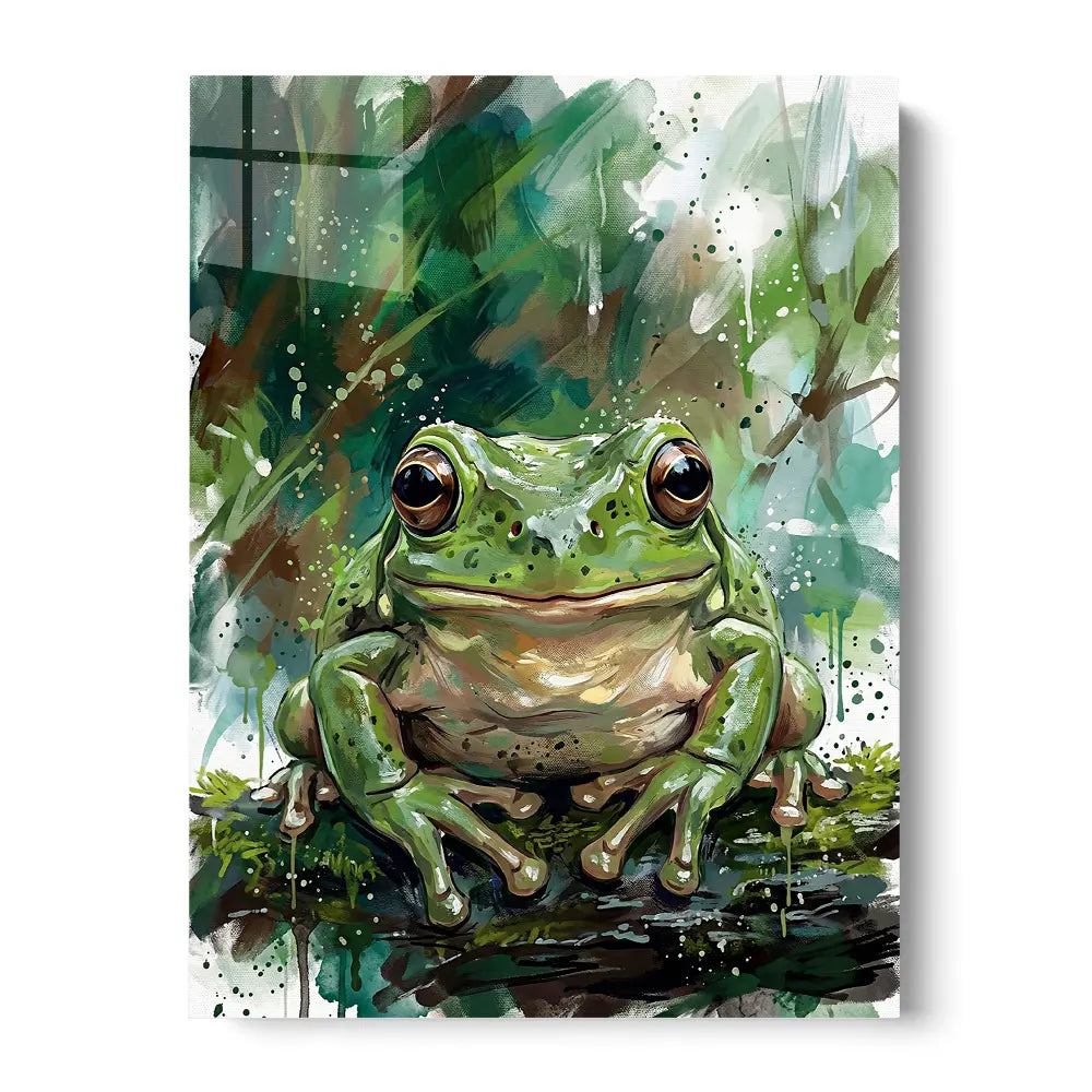 Frog Splatter Painting