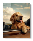 Golden Retriever Car