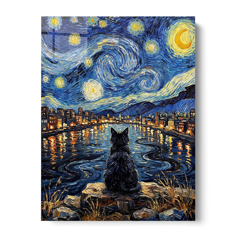Starry Night Cat