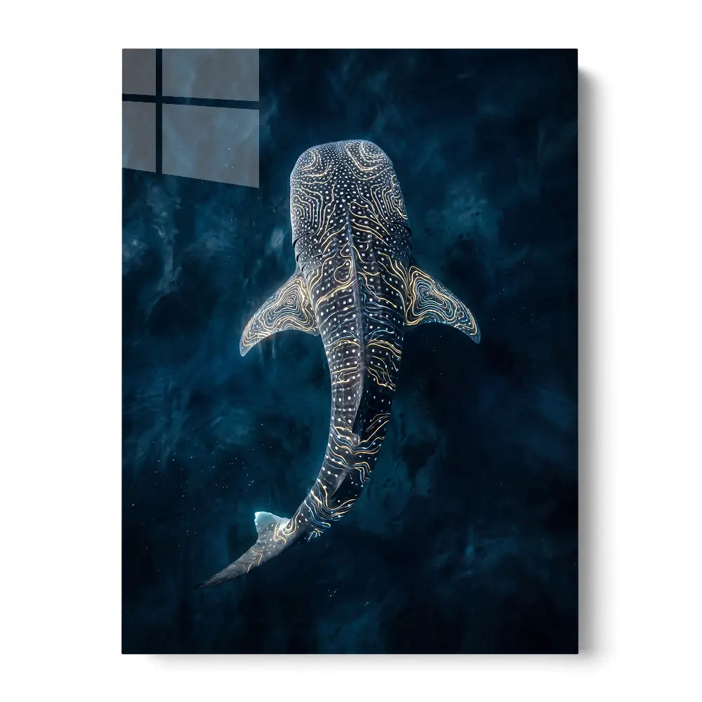 Whale Glowing Water
