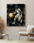 Glowing Watercolor Basketballer