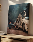 Falling Near Car