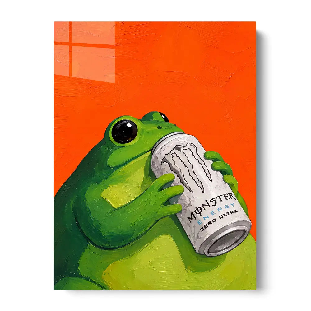 Frog Drinking Monster