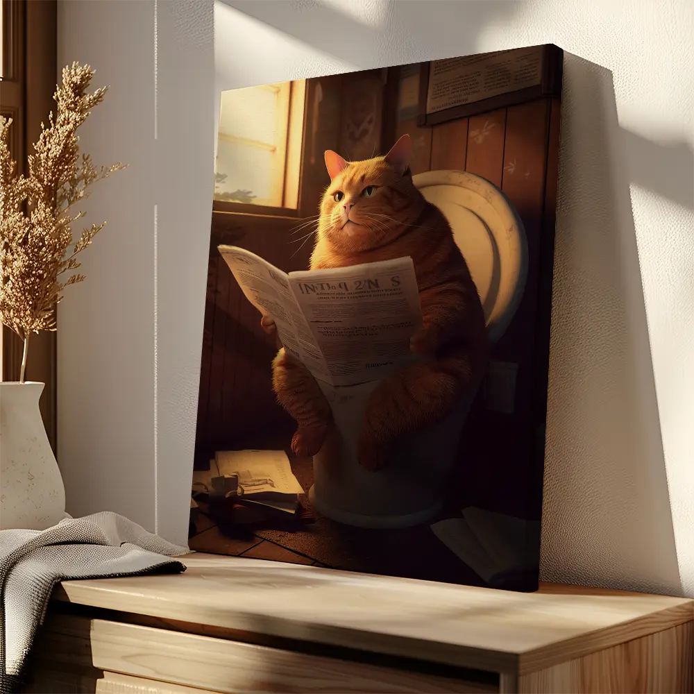 Toilet Cat Newspaper