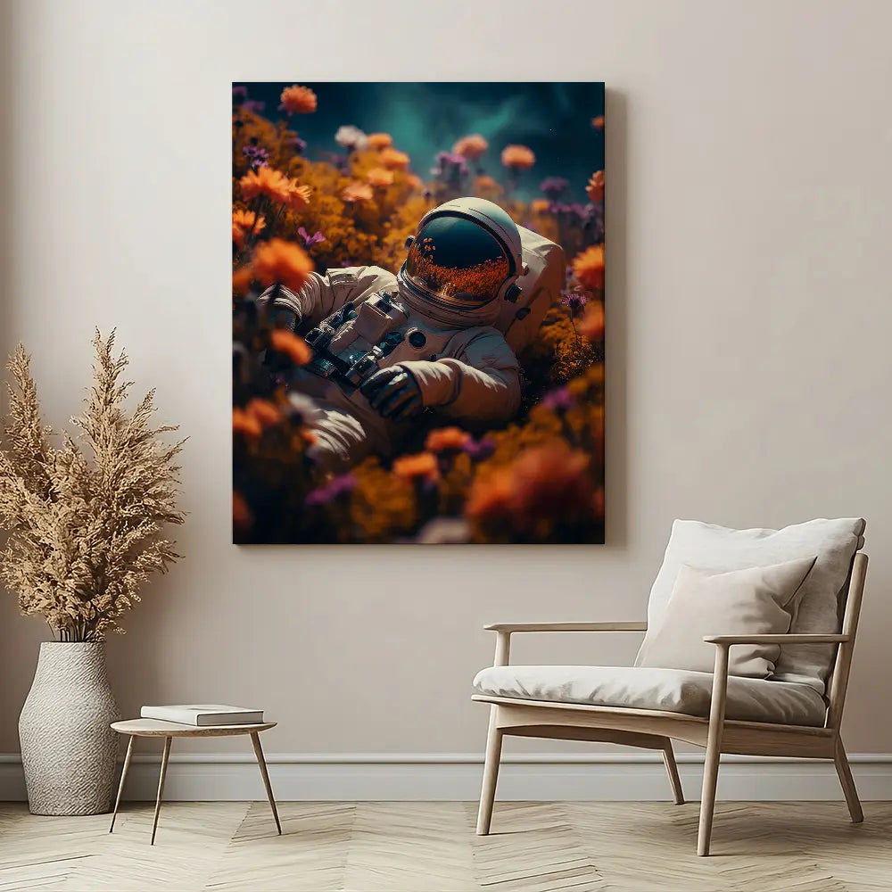 Orange Astronaut Portrait