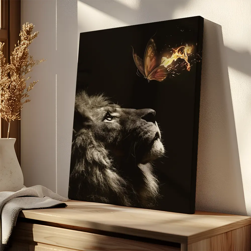 Lion Burning Butterfly