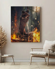 Bear Escaping Fire