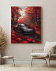 Black Audi Red Autumn