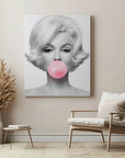 Bubblegum Black And White Girl