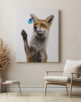Fox Catching Butterfly