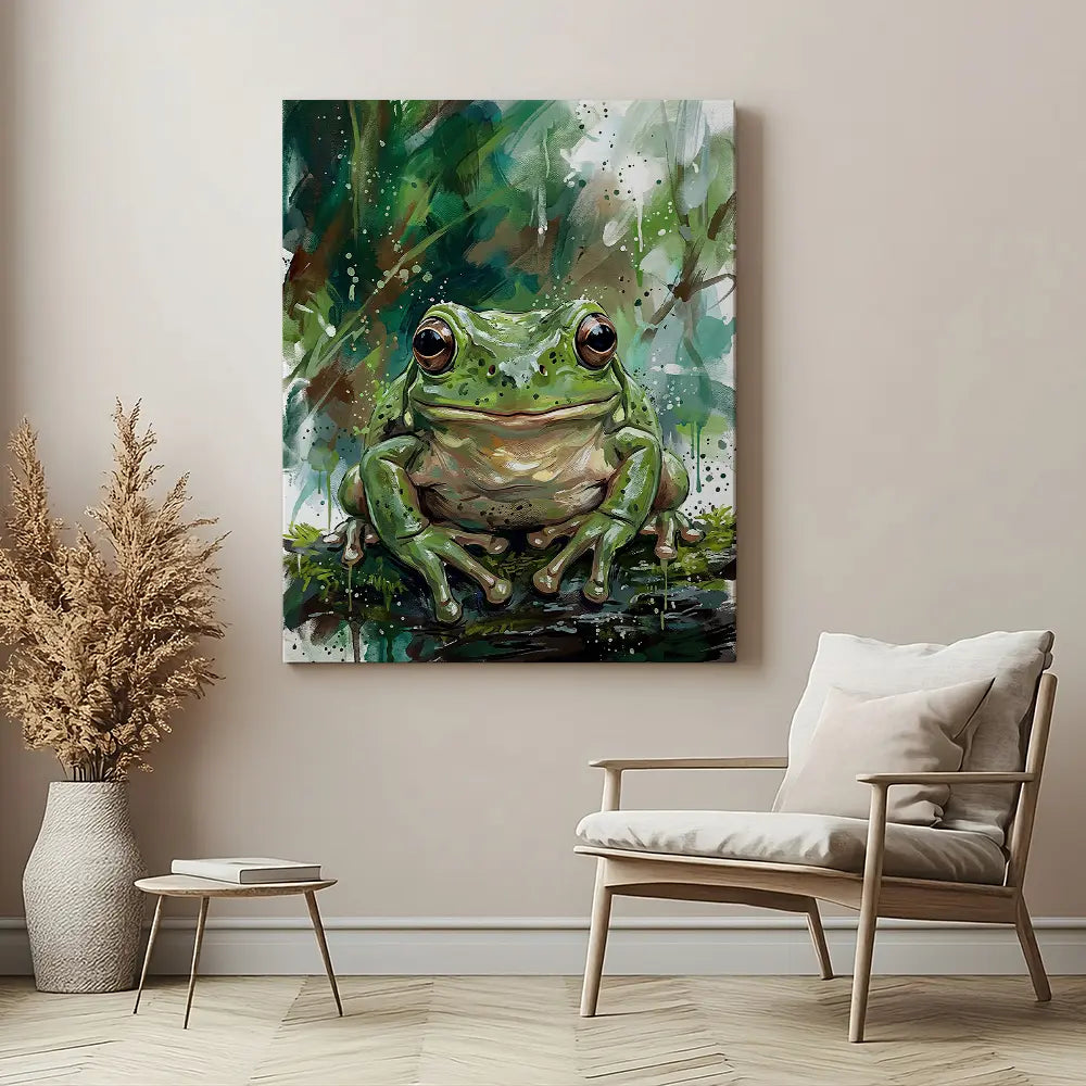 Frog Splatter Painting